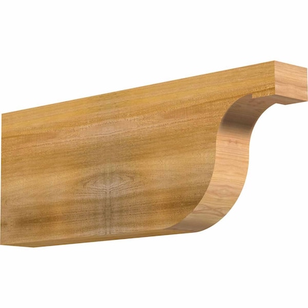 Ekena Millwork Del Monte Rough Sawn Rafter Tail, Western Red Cedar, 4"W x 12"H x 32"L RFT04X12X32DEL00RWR